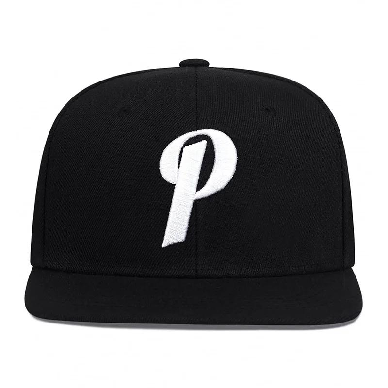 Unisex P Letter Embroidery Hip-hop Hats Spring And Autumn Outdoor Adjustable Sports Casual Baseball Caps Sunscreen Hat