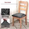 Silver Fox Velvet Stretch Chair Cover - Dustproof & Durable for Restaurants, Cafes, and Homes