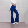 Damen High-Waist Micro-Flare Yoga Laufhose für Frühling/Sommer