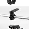 Universal Rotating Spotlight Mounting Bracket for Cars, Motorcycles, and Electric Vehicles with Shock Absorbing Tube Clamp.