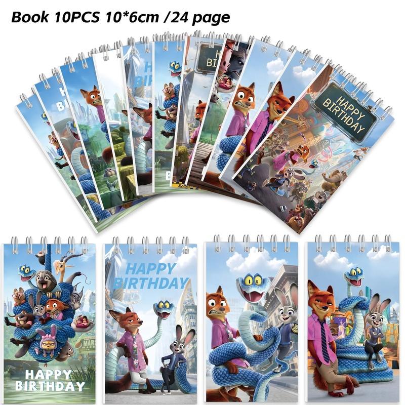 New Zootopia 2 Spiral Book Coil Notebook Zootropolis Journal Diary Schedules Daily Notepad School Supplies Stationery
