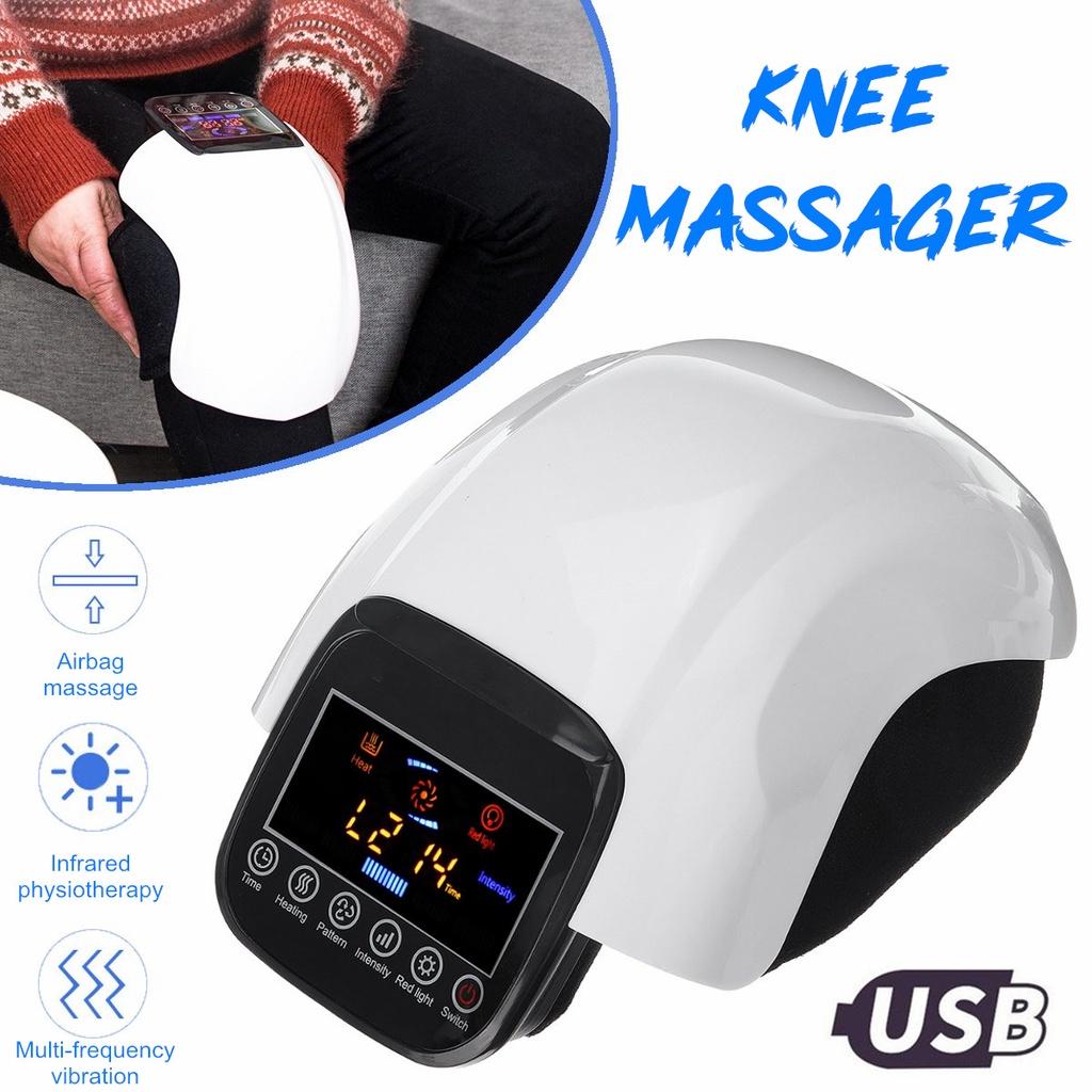 Electric Heating Knee Massager Joint Physiotherapy Massage Vibration Heating Massage Pain Relief Rehabilitation Equipment Care