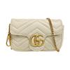[Usato] Borsa a tracolla mini GG Marmont con logo dorato in pelle trapuntata effetto invecchiato - Buono #Y9GT3W