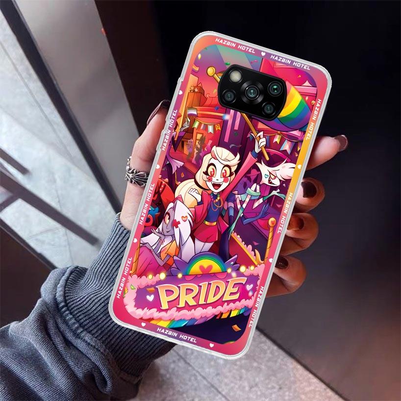 

H-Hazbin Hotel Anime Phone Case For Xiaomi Poco X7 X6 X5 Pro F7 Ultra Redmi 15C 15 13 13C 12 12C 10 10A 10C 9 9A 9C 9T Shell Poc Xiaomi Poco M7 4G