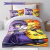 Naruto Dynamic Ninja Pose Bedding Set Anime Duvet Cover Polyester Soft Comforter Bedroom Set -QJY
