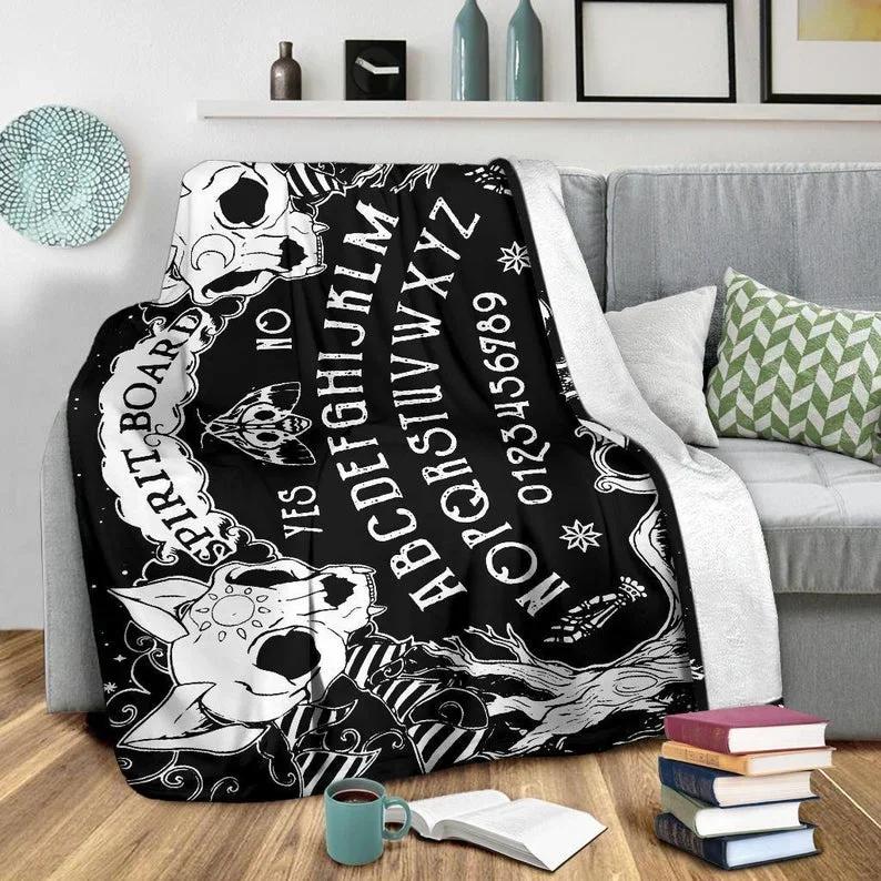 Halloween Hexenhafte Hexe Decke Flanell Überwurfdecke Leicht Weich Gemütlich Sofa Bettdecke für Männer Frauen Teenager Halloween Geschenke