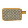 GUCCI 625764 GG Supreme GG logo Clutch bag pouch with handle Beige/Yellow Unused