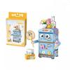 Small Construction Block Toaster Tv Set Household Appliance Model Assembled Brick Diy Fun Game Toy Gift Suitable For Home Decoration