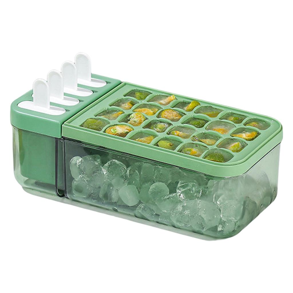 2 Layer Ice Trays Tool Quick Release Ice Making Mold For Home Kitchen