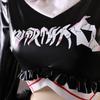 Procurez-vous ce superbe costume de cosplay Asuka Langley Soryu version punk-rock, parfaitement reproduit d'après le design officiel du personnage.