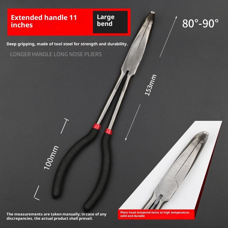 High Quality Multifunctional 1Pc Fishing Pliers Curve Straight Long Handle Carbon Steel Gripper Diy Manual Tool