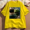 Dark Humor Frog Shark Graphic Funny Meme Tshirt Unisex Clothing Fashion Tshirts Cotton Casual Short Sleeve T Shirts Streetwear