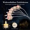 Rechargeable LED Candle Lamp with Remote Control Timer for Halloween Decoration