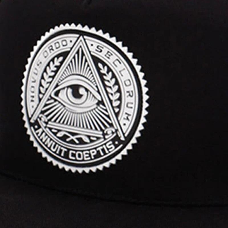 New Baseball Cap Eye Pattern Man Women Snapback Caps Hip Hop Hats For Men Classic Casual Band Rock Embroidery Casquette Hat