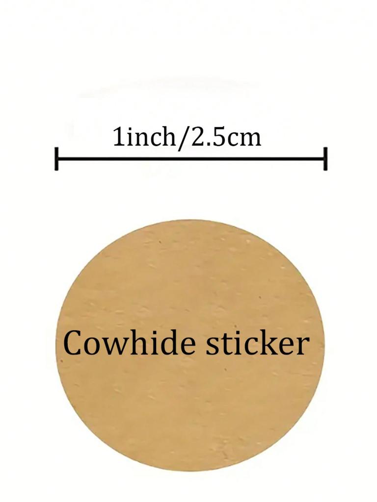 With One Roll In Hand, You Can Pack Without Any Worries! This Value-for-money Roll of 500 Kraft Paper Stickers Is Specially Des