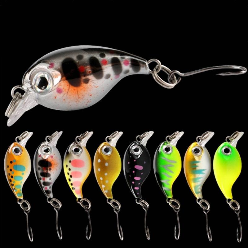 8pcs Professional Light weight Lures Basses Fishing Tackles Sinking Minnows Trouts Freshwaters Saltwater Use