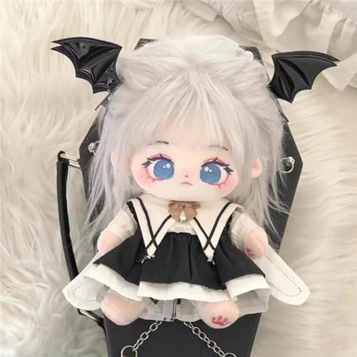 niannyyhouse 20cm Plush Toy Clothes Black Dress Scarf Shorts Cotton Doll Dress-Up Doll Accessories