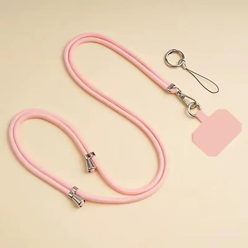 Crossbody Lanyard Necklace Strap Universal Mobile Phone Adjustment Long Hanging Rope with Clip Anti-Lost Lanyard