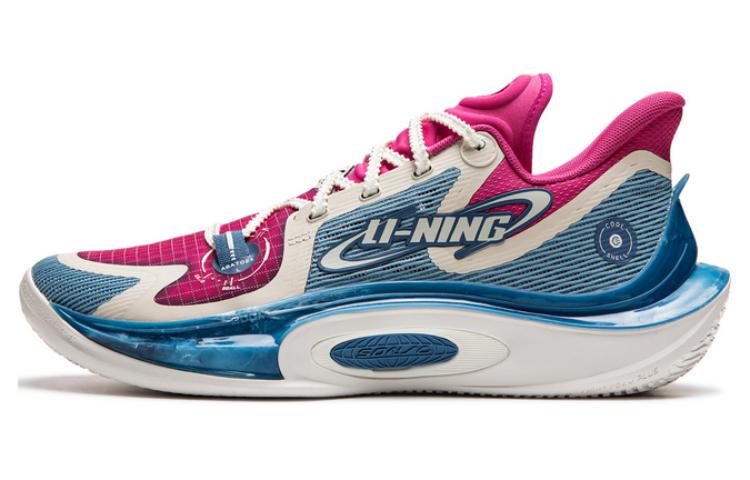 Li Ning SONIC 11 Astro S2 Плоская Текстиль, Синтетическая Кожа Амортизация Скользкая Износостойкая Низкий верх ABAT021-7 46