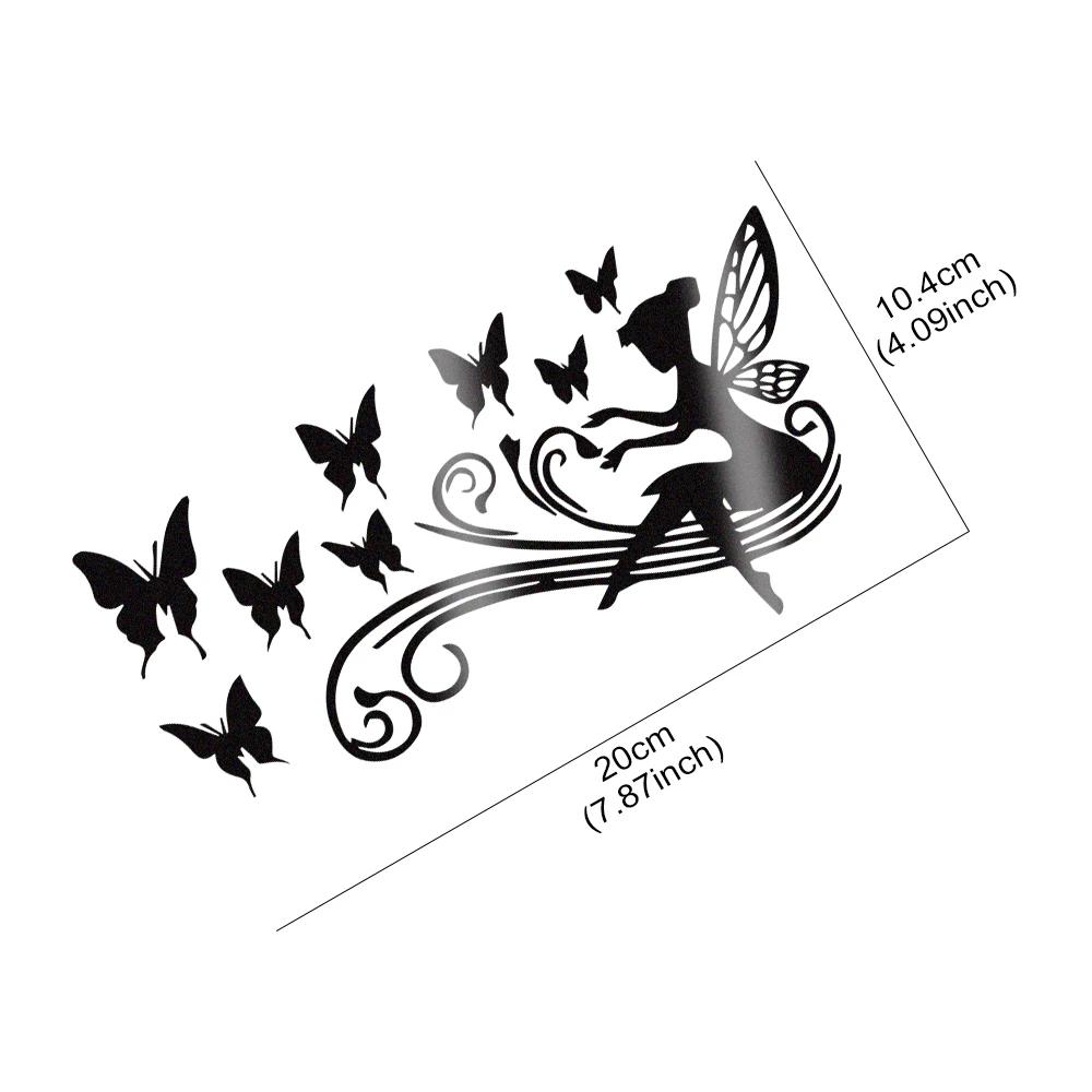 Creative Fairy Butterfly Flower Car Sticker Vinyl Anti Scratch Design Decals Auto Motorcycles Truck Exterior Styling Accessories