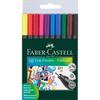 Feutre Fin - Faber-Castell - Grip Finepen - Étui De 10 - Largeur De Tracé 0,4 Mm - Mixte