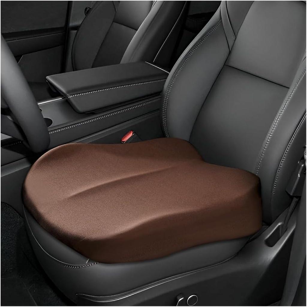 Car Seat Cushion, Comfort Ergonomic Memory Foam Seat Cushion for Tailbone Back Pain Relief, Breathable Car Cushion Suitable for Short People Driver