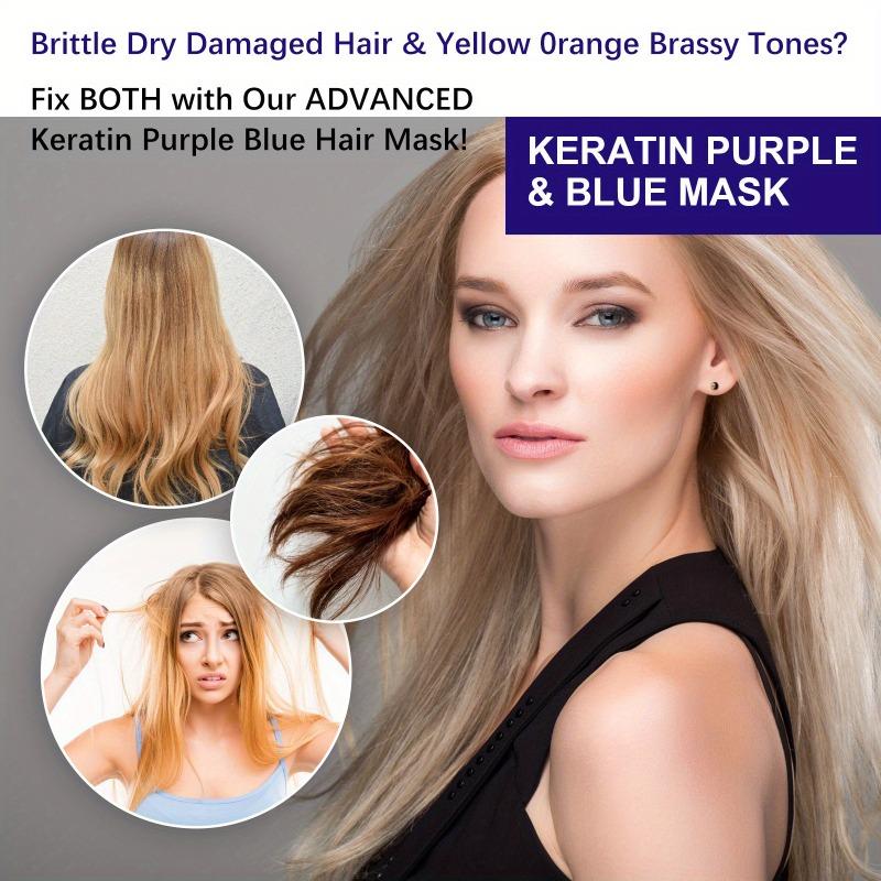 100ml Purple Hair Care Film, Soft and Moisturizing Hair Care Film, Suitable for Split Ends, Hot Dyeing, Dryness, and Irritability