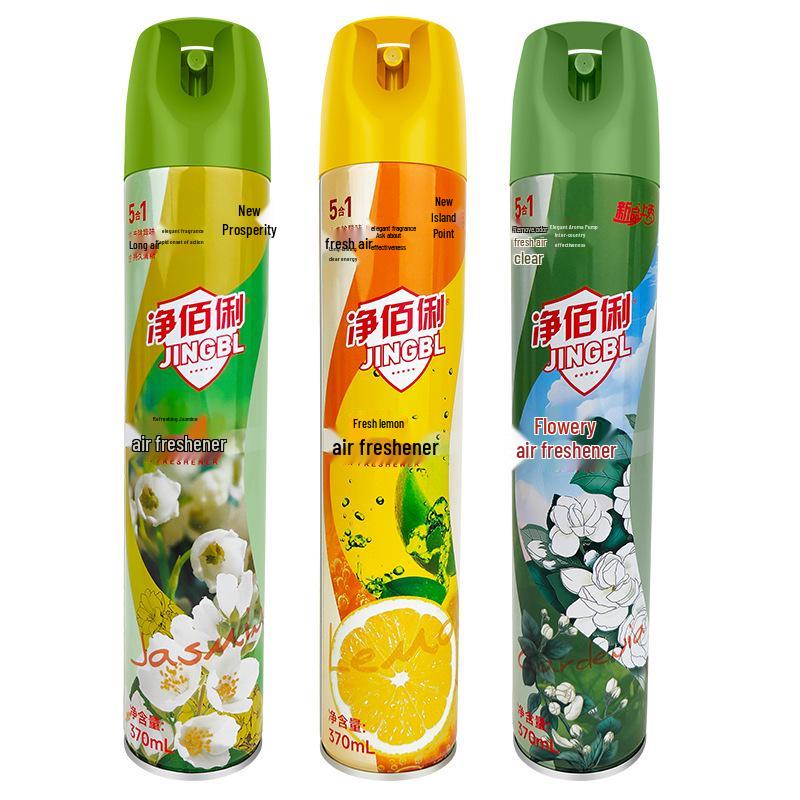 Jingbaili Indoor Air Freshener Spray 3-Pack (370ml) for Home and Toilet