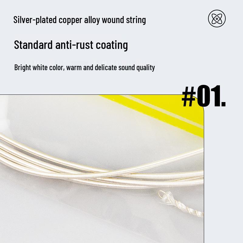 Alice High Tension Classical Guitar Nylon Strings, Anti-Rust Coated, Full 6-Piece Set.