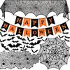 Set Combinat de Ziua Sfântă cu Față de Masă și Steag de Masă din Cinci Piese Halloween Plasă Neagră din Dantelă Comerț Exterior