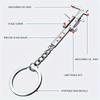 1pc Mini Portable Vernier Caliper Keychain - Dual-Scale (mm/inch) Alloy Measuring Tool, Compact Precision Instrument for Engineers, Students,