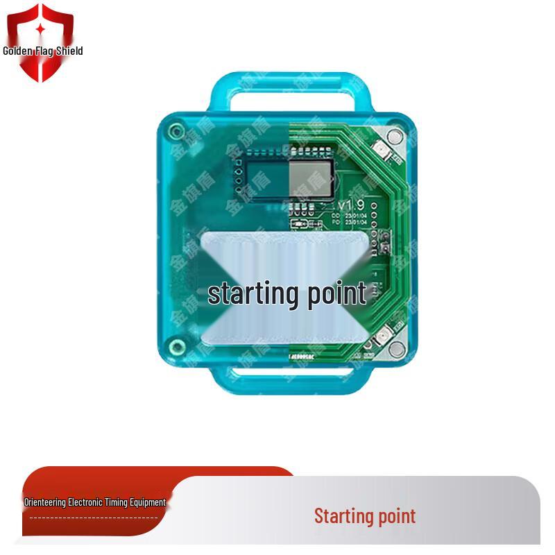 Golden Flag Shield Trail Running Orienteering Electronic Start Timing Station One Size