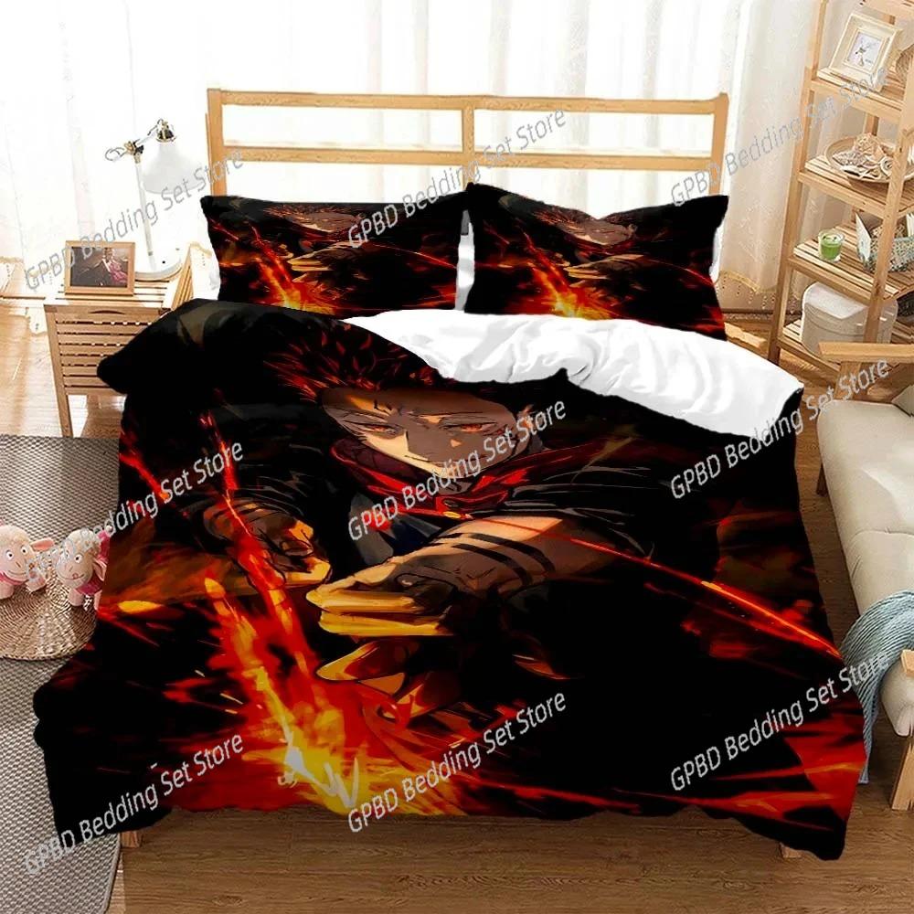 Anime Jujutsu Kaisen Gojo Satoru 3D Bedding Set Duvet Cover Pillowcases Single Twin Full Queen King  Home Decor Quilt Boys Gift