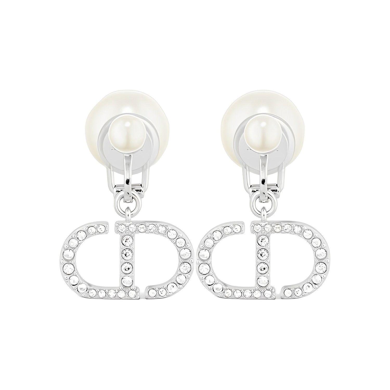 

Dior Fashion Elegant Simple Pearl Resin Ear Clips Women ear clips Silver E2141WOMCYD13S Silver