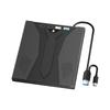 External Dvds Drive with USB3.0 and Type C Connectivity Compactly Lightweight for Laptops Tablets Slot Loading Mechanism