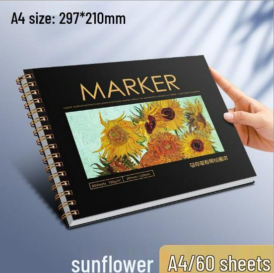 Bloc de Desen Profesional 8K pentru Markere - Artă Plastică, Pagini Manga Goale, Hârtie de Nivel Universitar