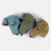 Unisex Warm Fleece Plaid Hat With Ear Protection Winter Cap Outdoor Cold Weather