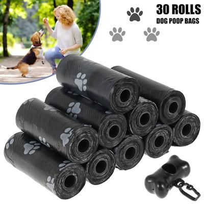 Hundekotbeutel 30/60 Rollen Biologisch abbaubare Kotbeutel Nachfüllrollen für Hunde 1 Verstellbarer Spender 100% Auslaufsicherer Hundekotbeutel