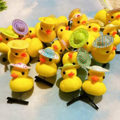 Fermacapelli Clip Accessori Divertenti Design Cartone Animato Paperella Gialla