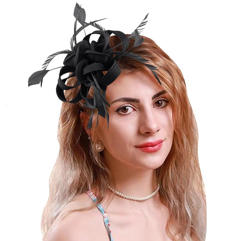 Hair Clip Flowers For Women Fascinators For Women High Tea Party Hats Cocktail Wedding Headware Bridal Headpiece