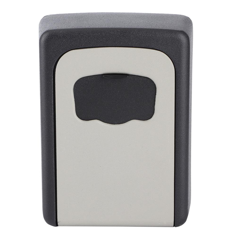 High Security Aluminum Alloy Key Lock Box 4 Digit Password Secure Password Lock Box Sturdy Durable Key Storage Box Home Use