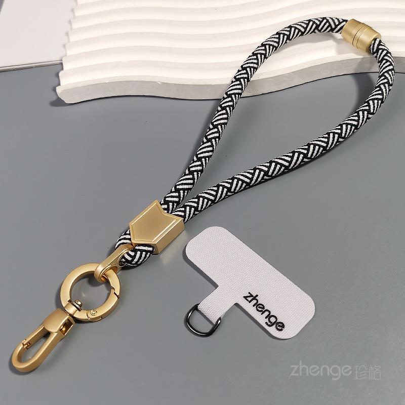 Mobile Phone Lanyard Adjustable Short Ins Metal Buckle Braided Rope Strong Anti-break Outdoor Mountaineering Hand Rope Male Travel