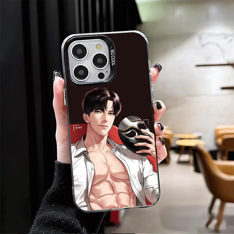 B-J A-Alex Anime Soft Phone Case for iPhone 15 16 17 Pro Max 17Air 16E 14 Plus 13 12 Mini Shockproof Cover Back Shell