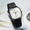Men's Fashion Quartz Watch with A Square Dial and Silicone Strap, An Ideal Gift Suitable for Both Business and Leisure Occasions
