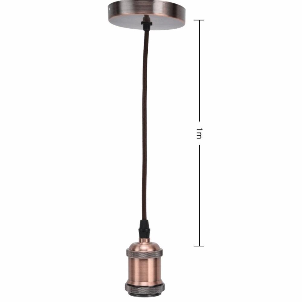 100-240V Vintage Pendant Light 1m Pendant Socket Easy Lamp Holder with Cord  Bedroom