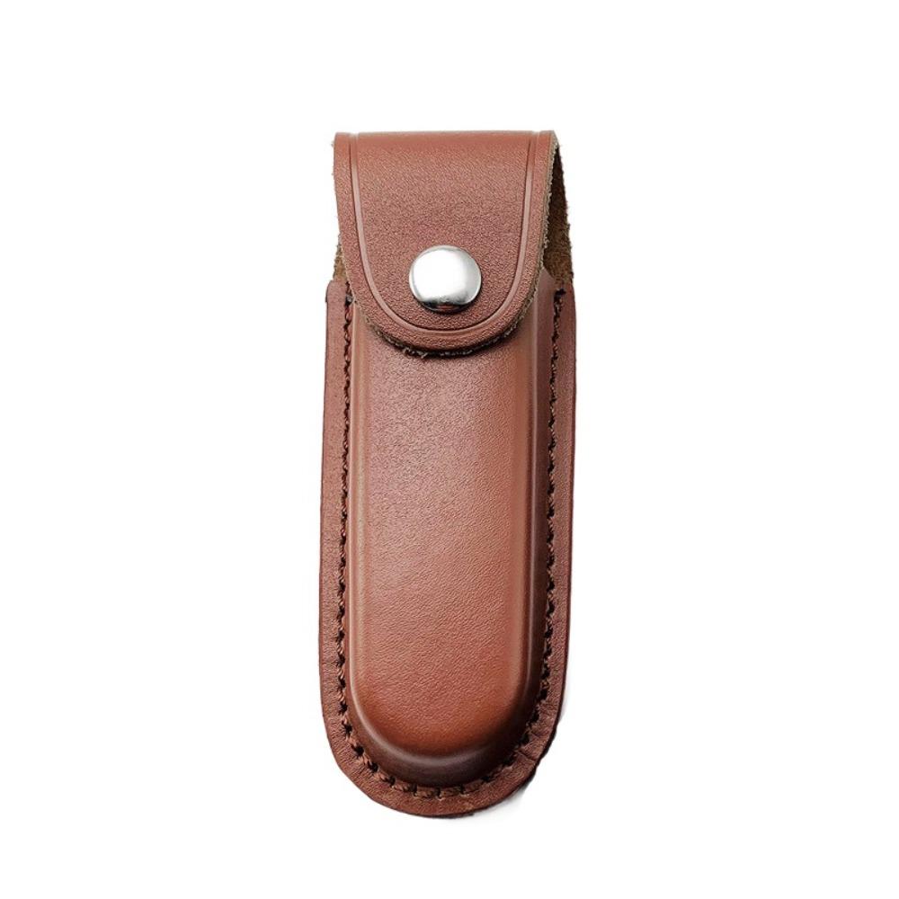 Brown Leather Leather Sheath Pocket Fixed Sheath Pouch Bag  Camping Accessory
