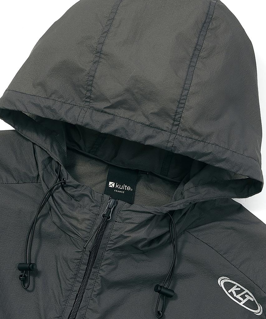Kulte Utility Nylon Hood Vest Gray