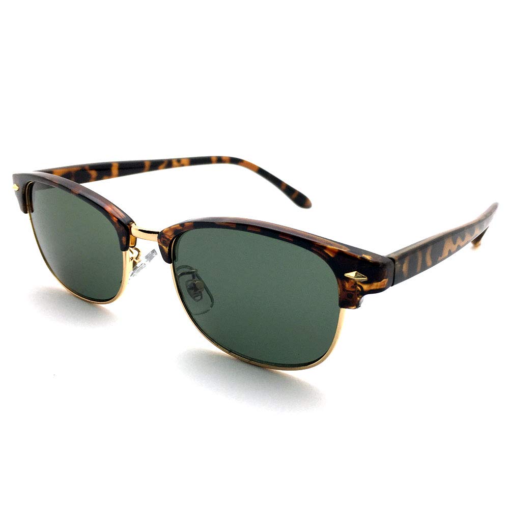 

УЗКИЕ СОЛНЦЕЗАЩИТНЫЕ ОЧКИ SIRMONT BROW ТЕМНО-ЗЕЛЕНЫЕ [DESIGN EYEWEAR] Черепаховый/ЗОЛОТО ×