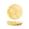1Pcs Round Fruit Salad Plate Kitchen Breakfast Snack Dip Tray Dinner Plates Food Dishes Cake Dessert Tray Kitchen Tableware