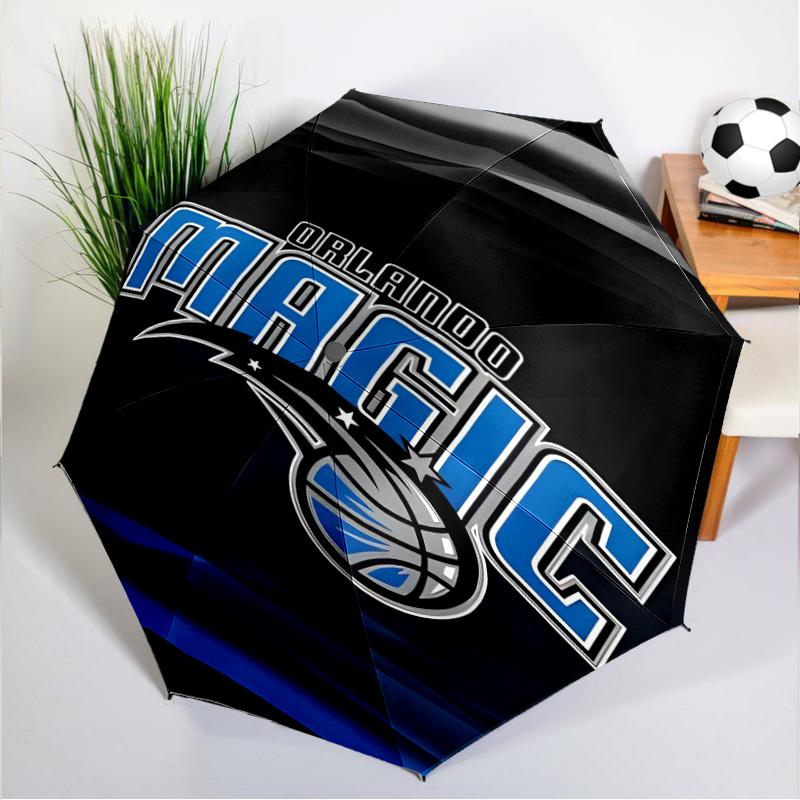 basketball Orlando Logo Umbrella 8-Frame for Travel, Camping, Casual Lightweight Portable Umbrella, Essential for Every Family Holidays Gift